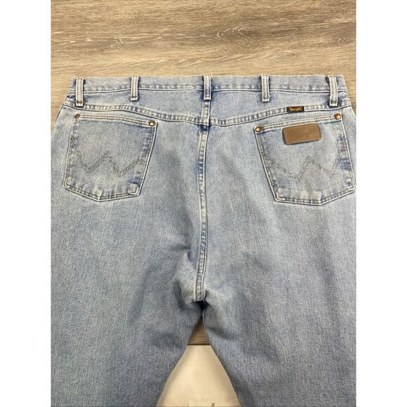 Wrangler Jeans Men's 42x34 Fits 42x31 Blue 13MWZAW Cowboy Cut Western Denim - Picture 8 of 9